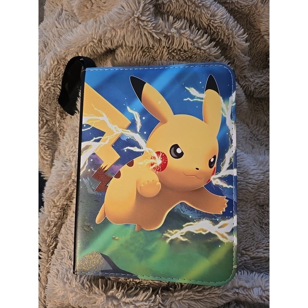 Pokémon Multicolor 3-Ring Binder, 4-Pocket, Zipper, Plastic Flexible Cover 9.5x7